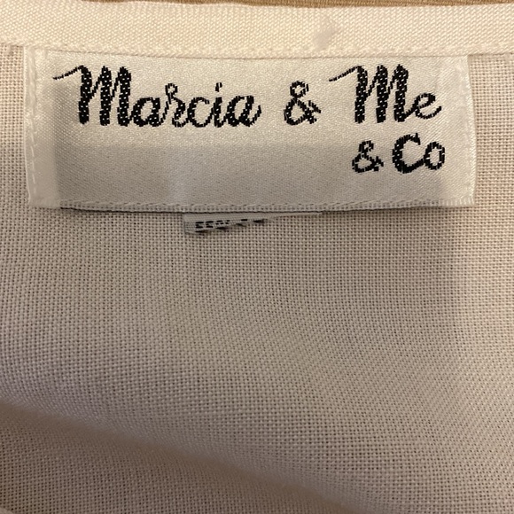 Marcia & Me Co sleeveless linen offwhite blouse. L - Picture 7 of 10